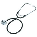 Veridian Healthcare Prism Aluminum Dual Head Stethoscope, Black, Boxed 05-12001